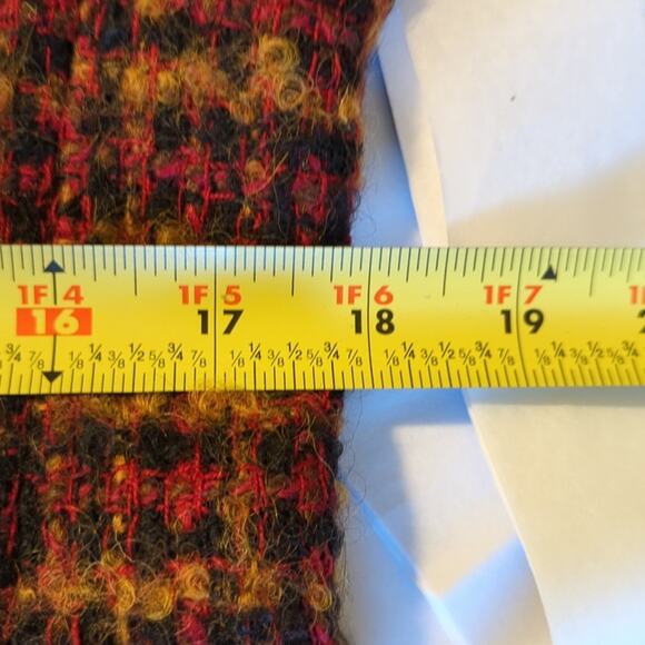 Geoffrey Alexander Private Agenda Vintage Red Tweed Boucle Blazer Womens Sz 10 - Picture 11 of 15